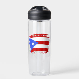 Puerto Rico flag Water Bottle