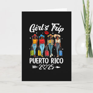 Puerto Rico Girls Trip 2025 Birthday Squad Women V Card