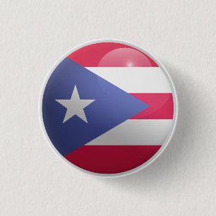Puerto Rico Glossy Circle Flag 3 Cm Round Badge