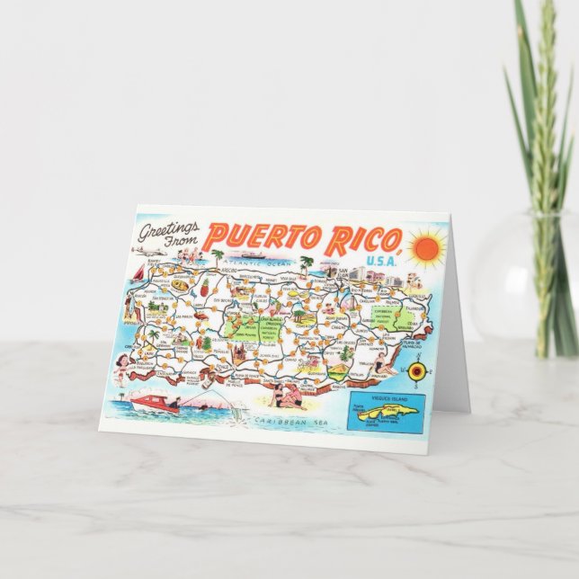 Puerto Rico Greeting Card (Front)