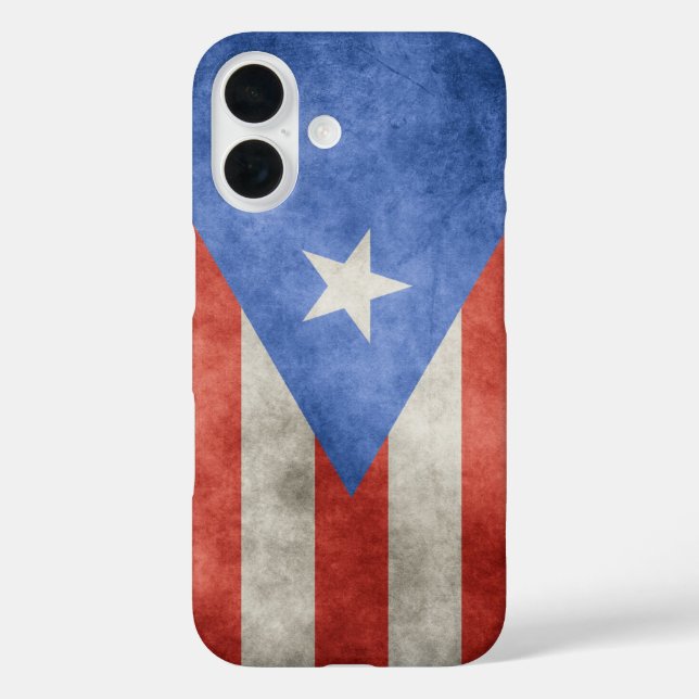 Puerto Rico Grunge Flag Case-Mate iPhone Case (Back)