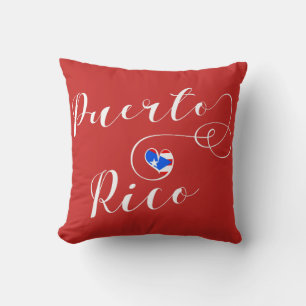 Puerto Rico Heart Flag, Puerto Rican Cushion