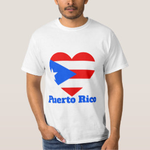 Puerto Rico Heart Flag T-Shirt