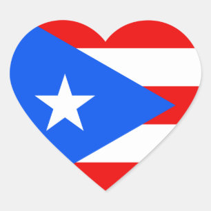 puerto rico heart sticker