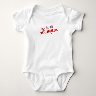 Puerto Rico Hija de Borinquen Girl Baby Bodysuit