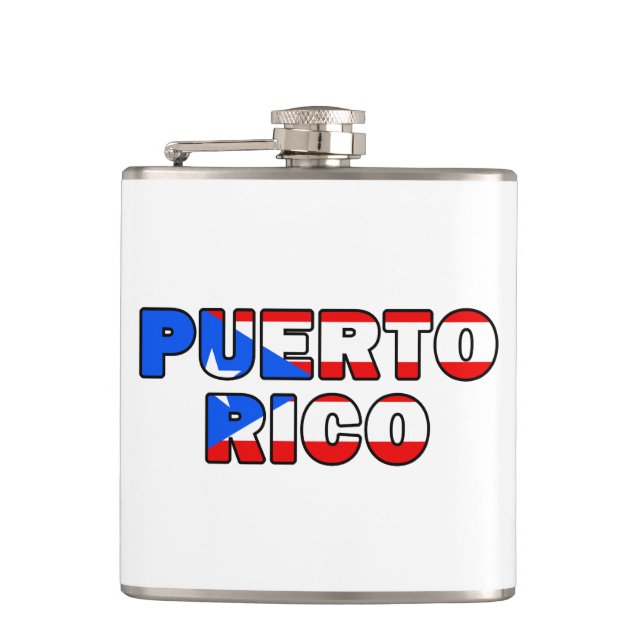 Puerto Rico Hip Flask (Front)