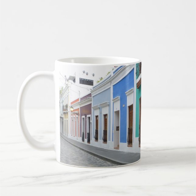 Puerto Rico Houses San Juan Coffee Mug (Left)
