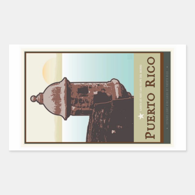 Puerto Rico I Rectangular Sticker (Front)