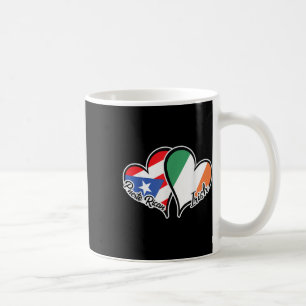 Puerto Rico Ireland Flag Half Puerto Rican Half Ir Coffee Mug