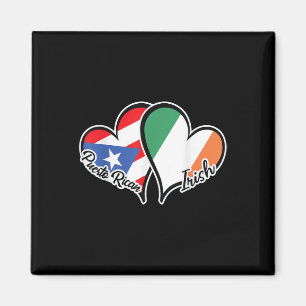 Puerto Rico Ireland Flag Half Puerto Rican Half Ir Magnet