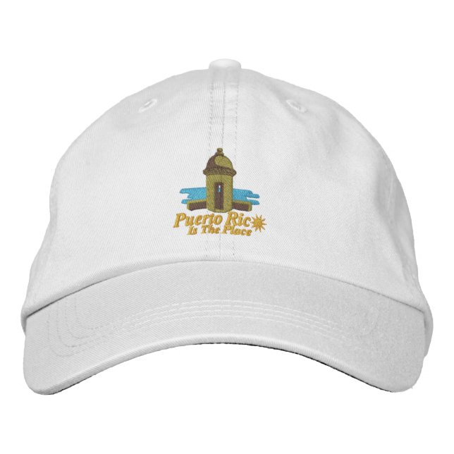 Puerto Rico Is The Place Embroiderd Hat (Front)