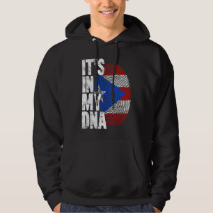 Puerto Rico It's In My DNA  For Men Flag Puerto Ri Hoodie