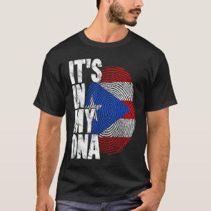 Puerto Rico It's In My DNA For Men Flag Puerto Ri T-Shirt