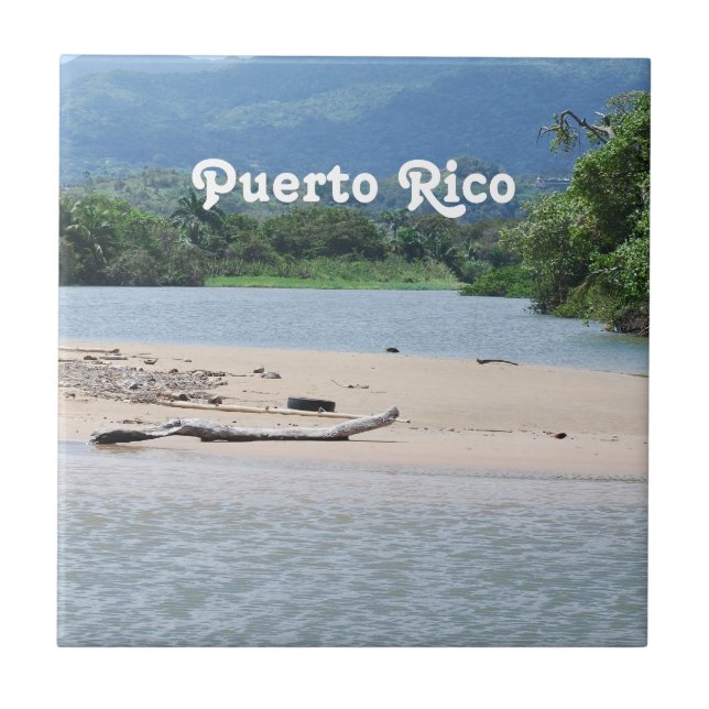 Puerto Rico Landscape Ceramic Tile (Front)