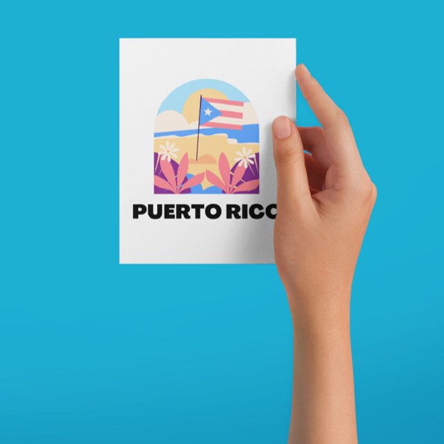 Puerto Rico Landscape Postcard (puerto rico travel postcard)