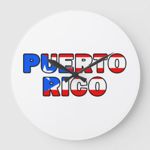 Puerto Rico Large Clock