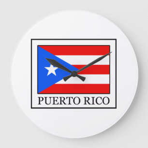 Puerto Rico Large Clock