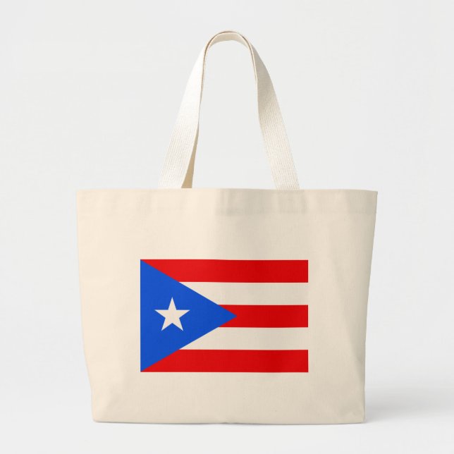 Puerto Rico Large Tote Bag (Front)