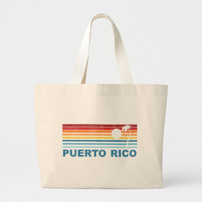 Puerto Rico Large Tote Bag (Front)