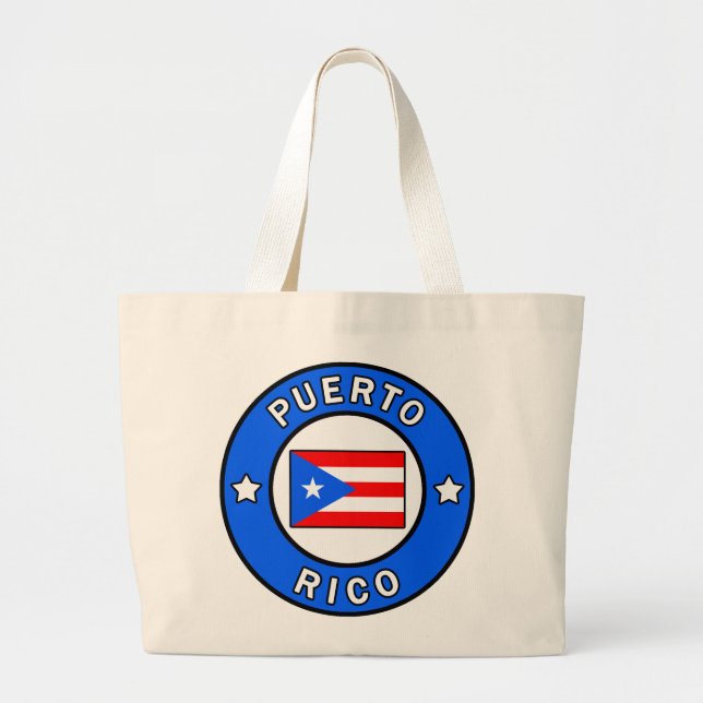 Puerto Rico Large Tote Bag (Front)