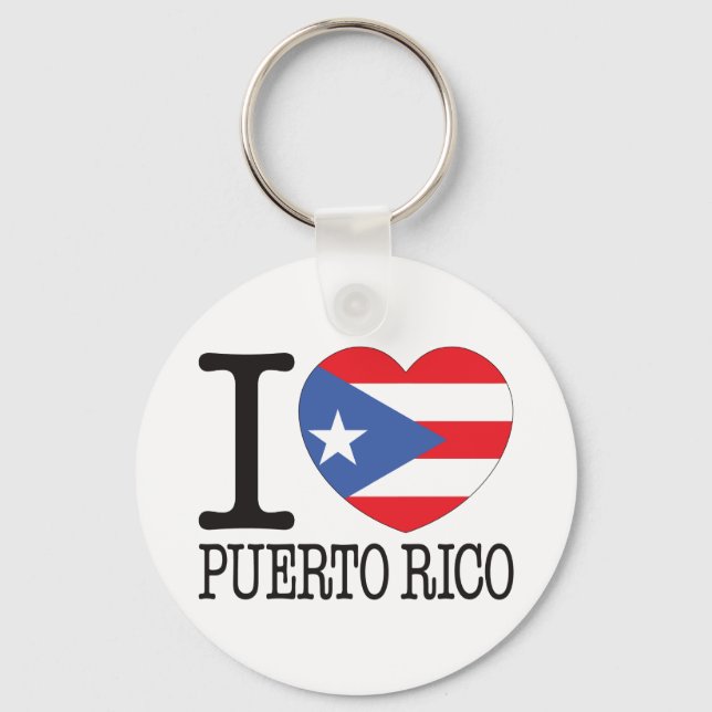 Puerto Rico Love v2 Key Ring (Front)