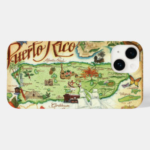 Puerto Rico Map Case-Mate iPhone 14 Case