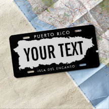 Puerto Rico Map Personalised