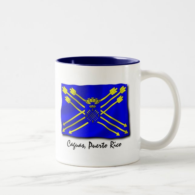 Puerto Rico Mug: Caguas Two-Tone Coffee Mug (Right)