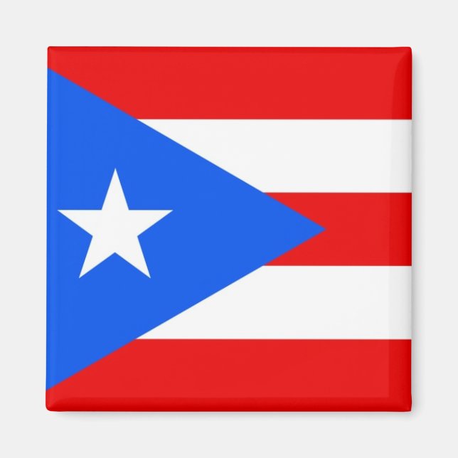Puerto Rico National World Flag Magnet (Front)