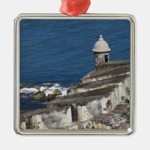 Puerto Rico, Old San Juan, section of El Morro Metal Tree Decoration