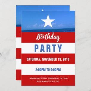 Puerto Rico Party Invitation