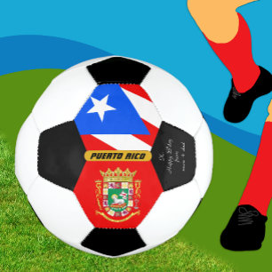 Puerto Rico Personalised, Flag, Photo Soccer Ball