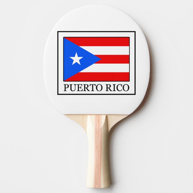 Puerto Rico Ping Pong Paddle (Front)