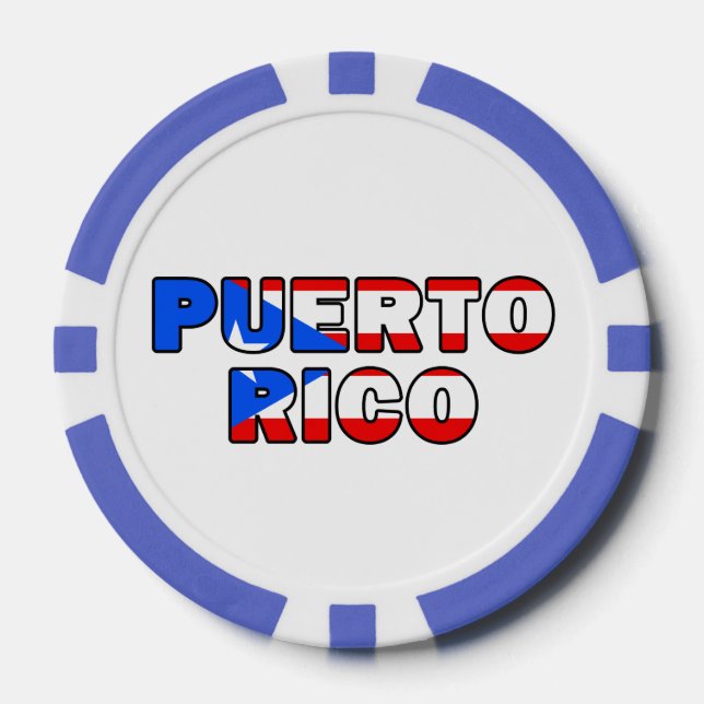 Puerto Rico Poker Chips (Front)