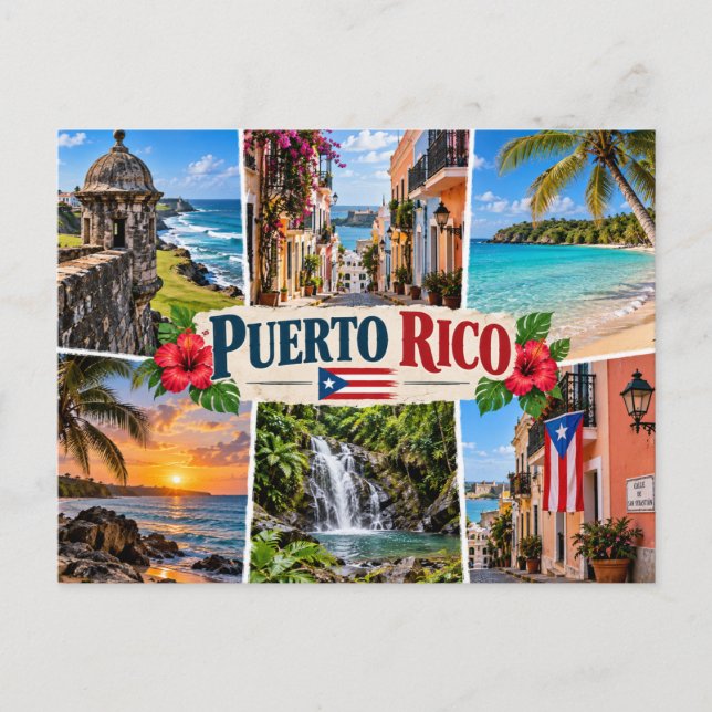 Puerto Rico Postcard (Front)