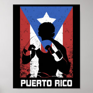 Puerto Rico Pride Flag Boxing Poster