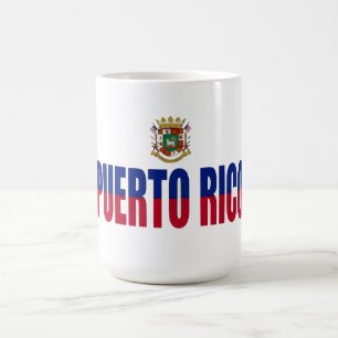 Puerto Rico Pride Flag & Crest Coffee Mug - Game D