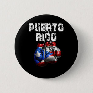 Puerto Rico Pride - Vintage Boxing Gloves  6 Cm Round Badge
