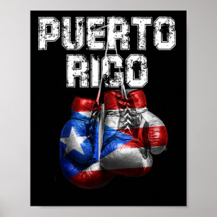 Puerto Rico Pride - Vintage Boxing Gloves Poster