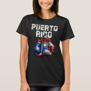 Puerto Rico Pride - Vintage Boxing Gloves T-Shirt