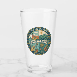 Puerto Rico Puerto Rican Culture Illustration Glass