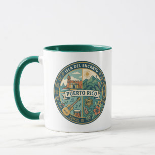 Puerto Rico Puerto Rican Culture Illustration Mug