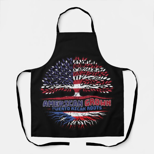 Puerto Rico Puerto Rican US American USA United Apron (Front)