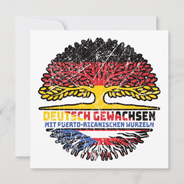 Puerto Rico Puerto-ricanisch Deutsch Deutschland Card (Front)
