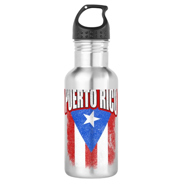 Puerto Rico Resiste Flag 710 Ml Water Bottle (Front)