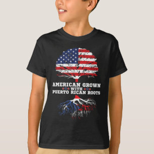 Puerto Rico Roots American Grown Puerto Rican Root T-Shirt