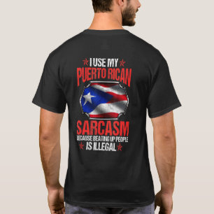Puerto Rico Sarcasm Vintage Puerto Rican Flag Prid T-Shirt