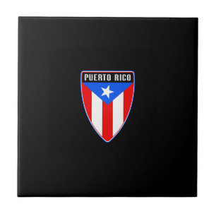 Puerto Rico Shield Ceramic Tile