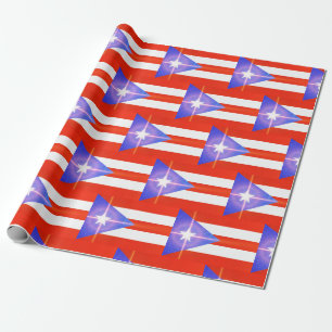 PUERTO RICO SHINING STAR GIFT WRAP