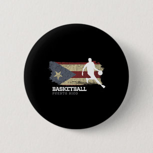 Puerto Rico Sketll Team B-ll Mens Sketll 6 Cm Round Badge